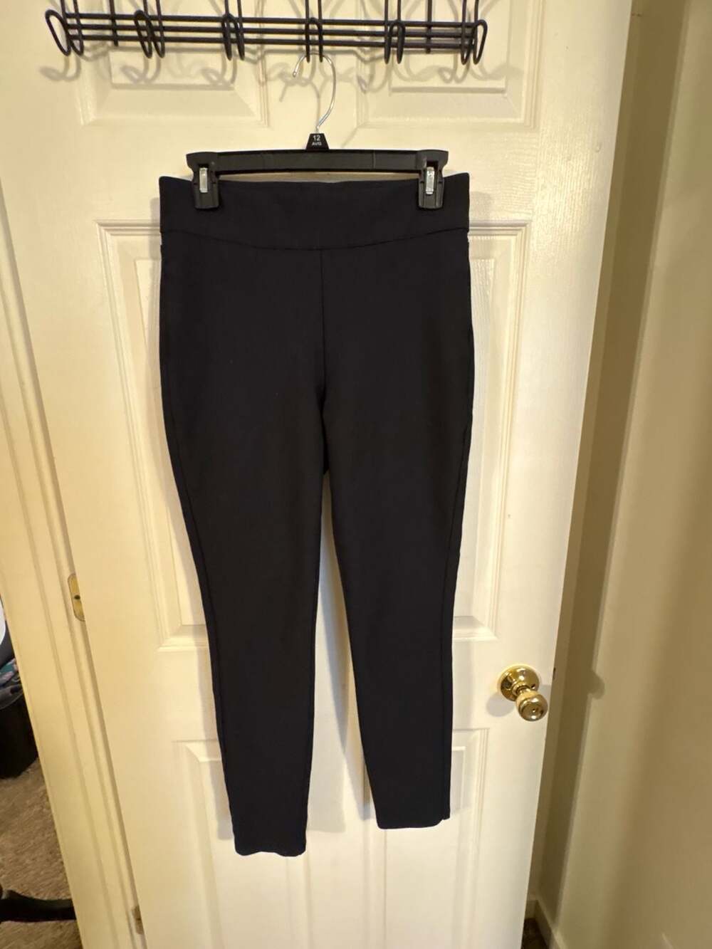 Honeylove Black Ponte Knit Pull-On Slim Leg Pants